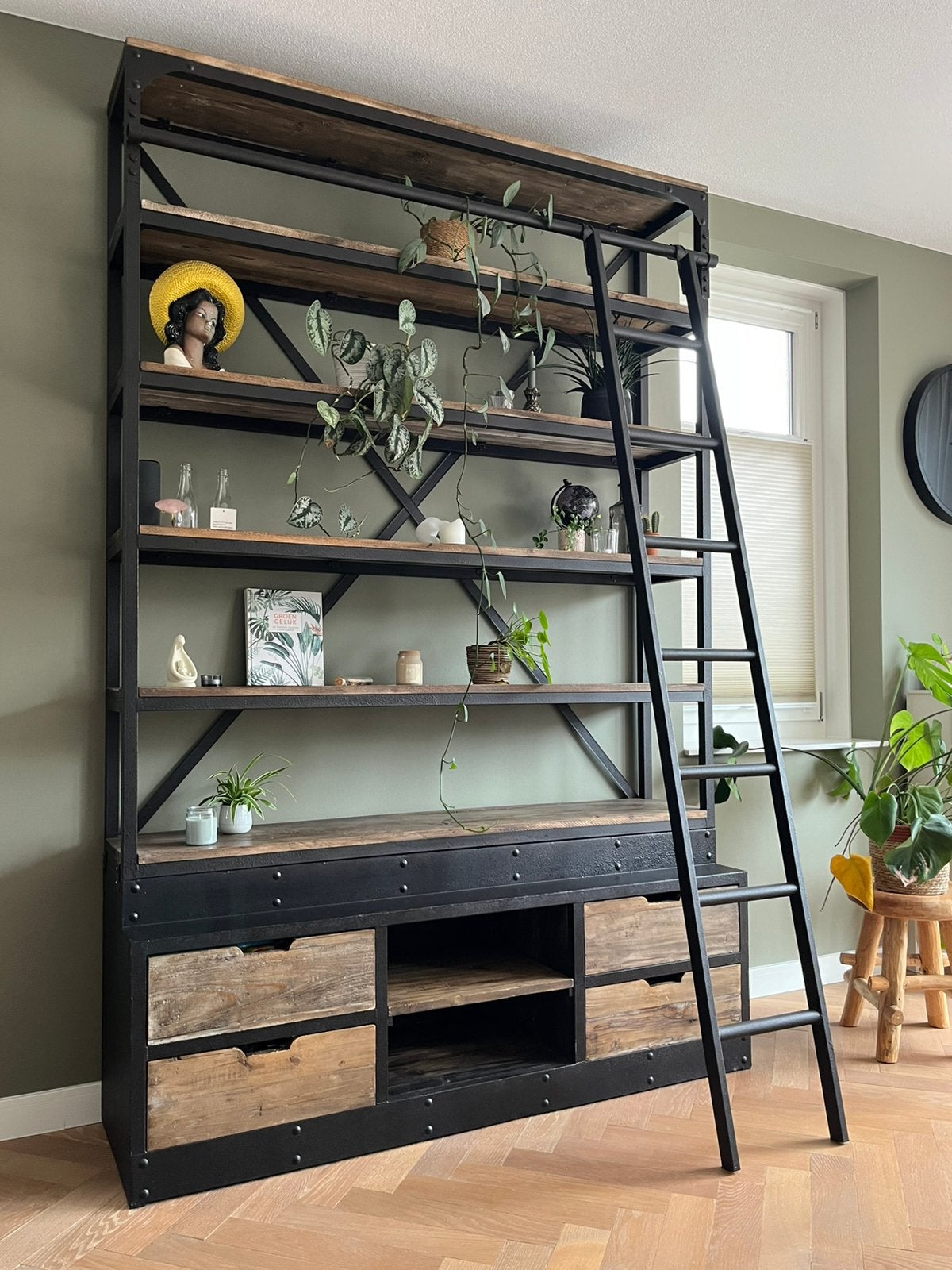 Industriële kast + ladder (nieuwprijs EUR 1.299), Ophalen, Gebruikt
