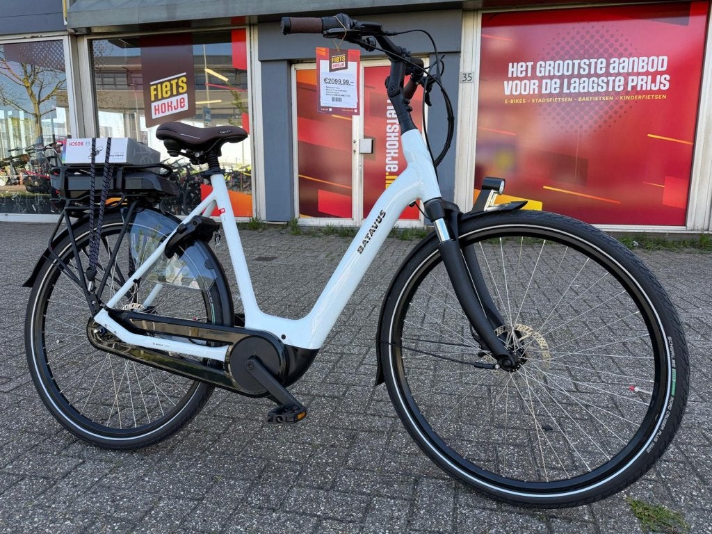 Fietshokje Beverwijk: Batavus Finez elektrische damesfiets, Niet ingevuld, Nieuw, Ophalen of Verzenden, 50 km per accu of meer