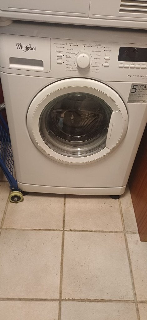 Wasmachine Whirlpool, Ophalen, Gebruikt, Voorlader, 85 tot 90 cm