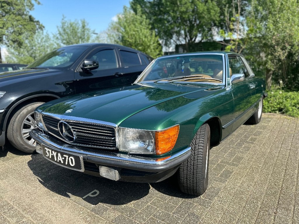 Mercedes bens 350 slc   1974, Achterwielaandrijving, 8 cilinders, Overige kleuren, Leder en Stof