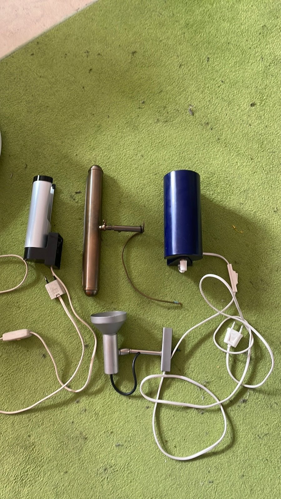 4 Vintage Lampen, Huis en Inrichting, Ophalen of Verzenden, Gebruikt