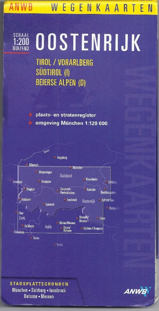 U104 plattegrond oostenrijk 2003 / 2004, Gelezen, Ophalen of Verzenden, Landkaart, 1800 tot 2000