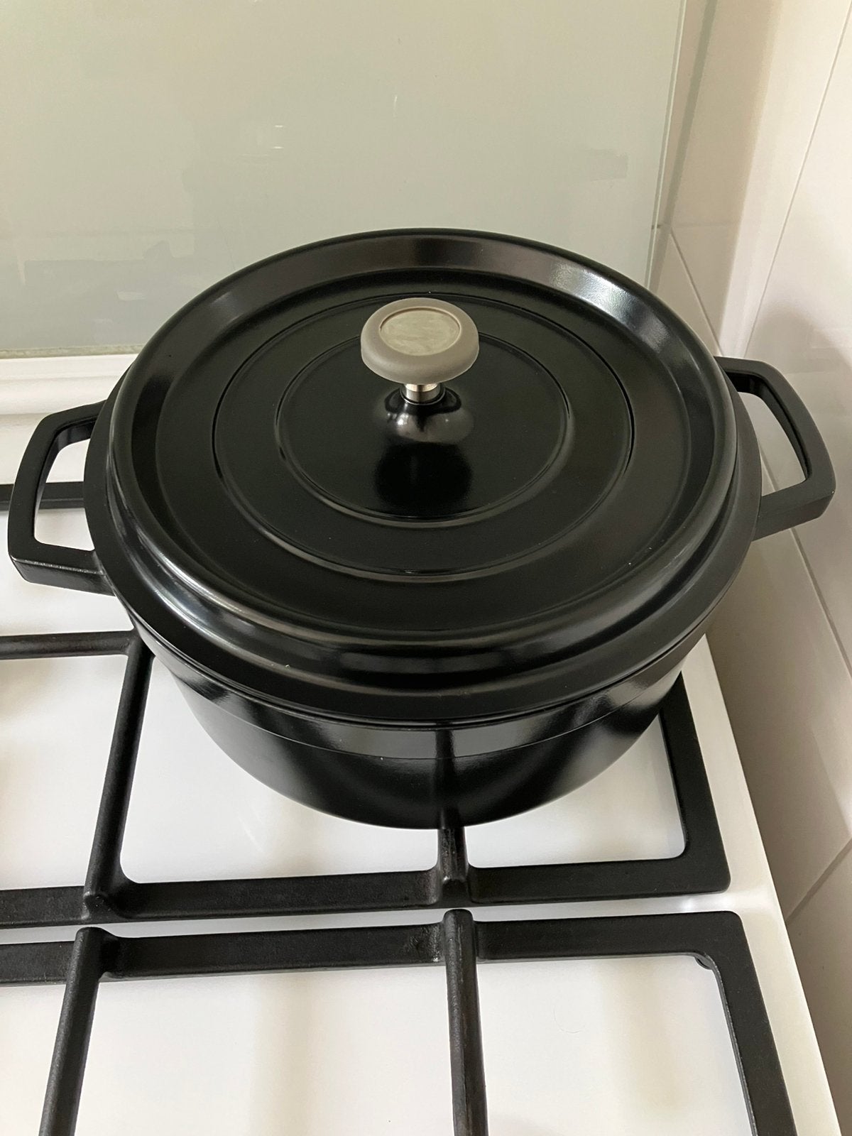 Braadpan aluminium 24 cm, Ophalen of Verzenden, Zo goed als nieuw, Gietijzer