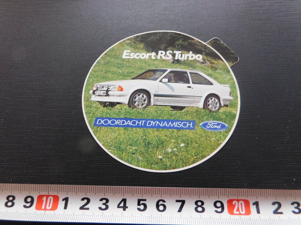 sticker FORD Escort RS Turbo Doordacht dynamisch, Ophalen of Verzenden, Zo goed als nieuw