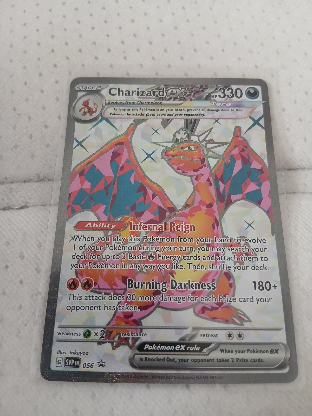 Pokemon Charizard EX promo, Hobby en Vrije tijd, Ophalen of Verzenden, Nieuw, Losse kaart, Foil