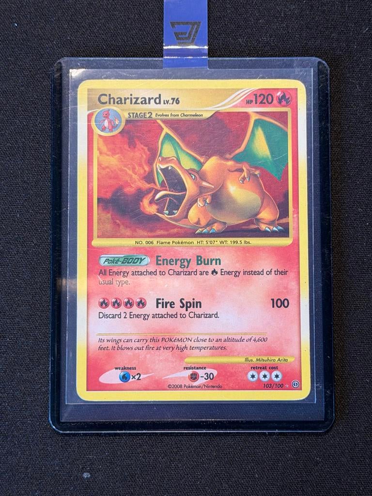 Charizard LV.76 Pokémon Kaart - Stormfront 103/100, Ophalen of Verzenden, Zo goed als nieuw, Losse kaart