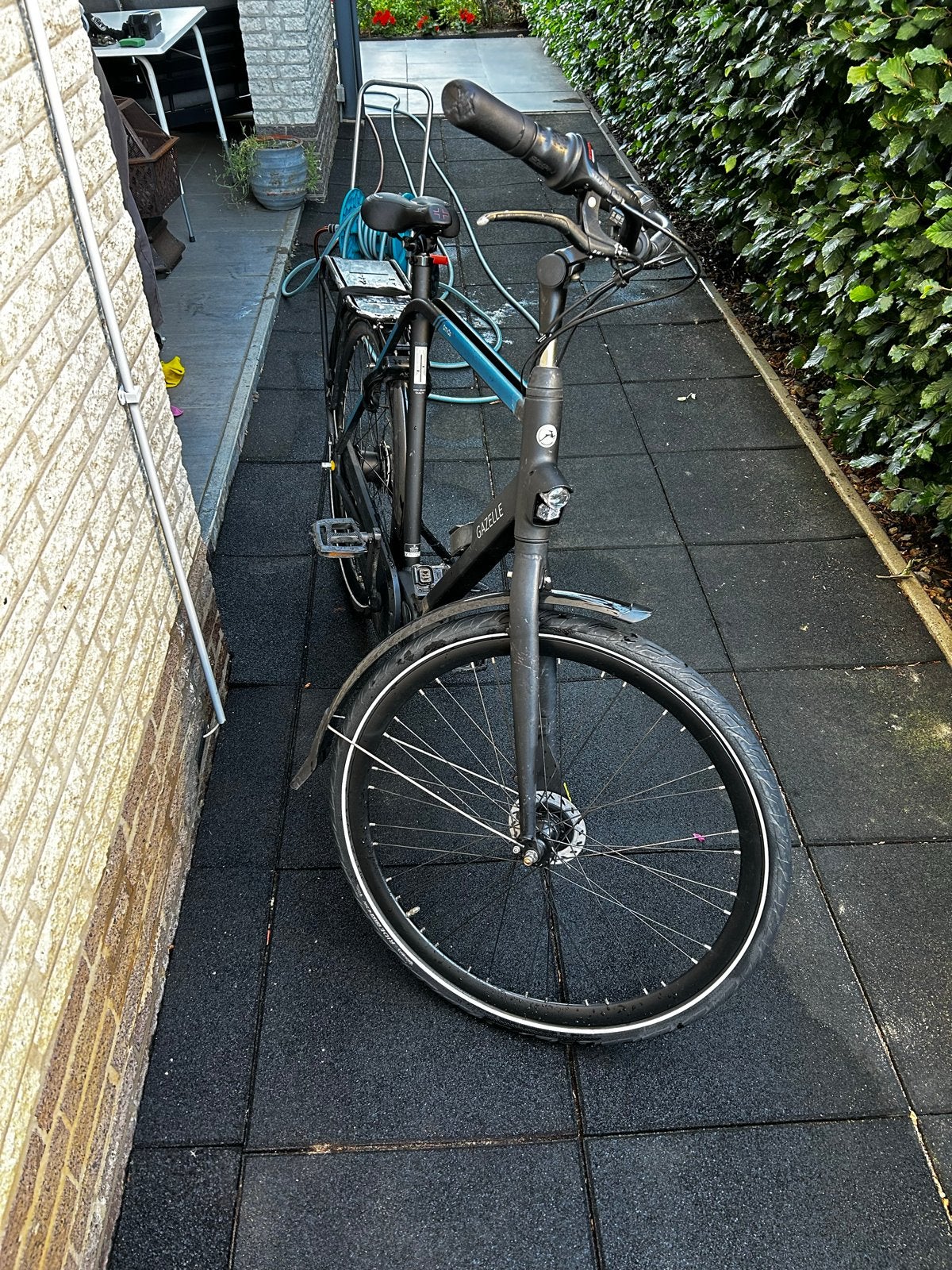 Gazelle Citygo E-bike Shimano Zwart/Blauw, Ophalen, Gebruikt, 51 tot 55 cm, 50 km per accu of meer
