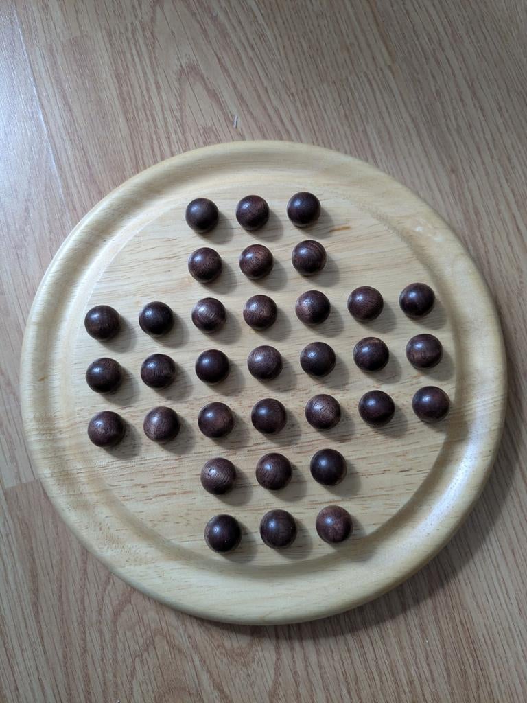 Houten solitaire spel, Ophalen, Zo goed als nieuw