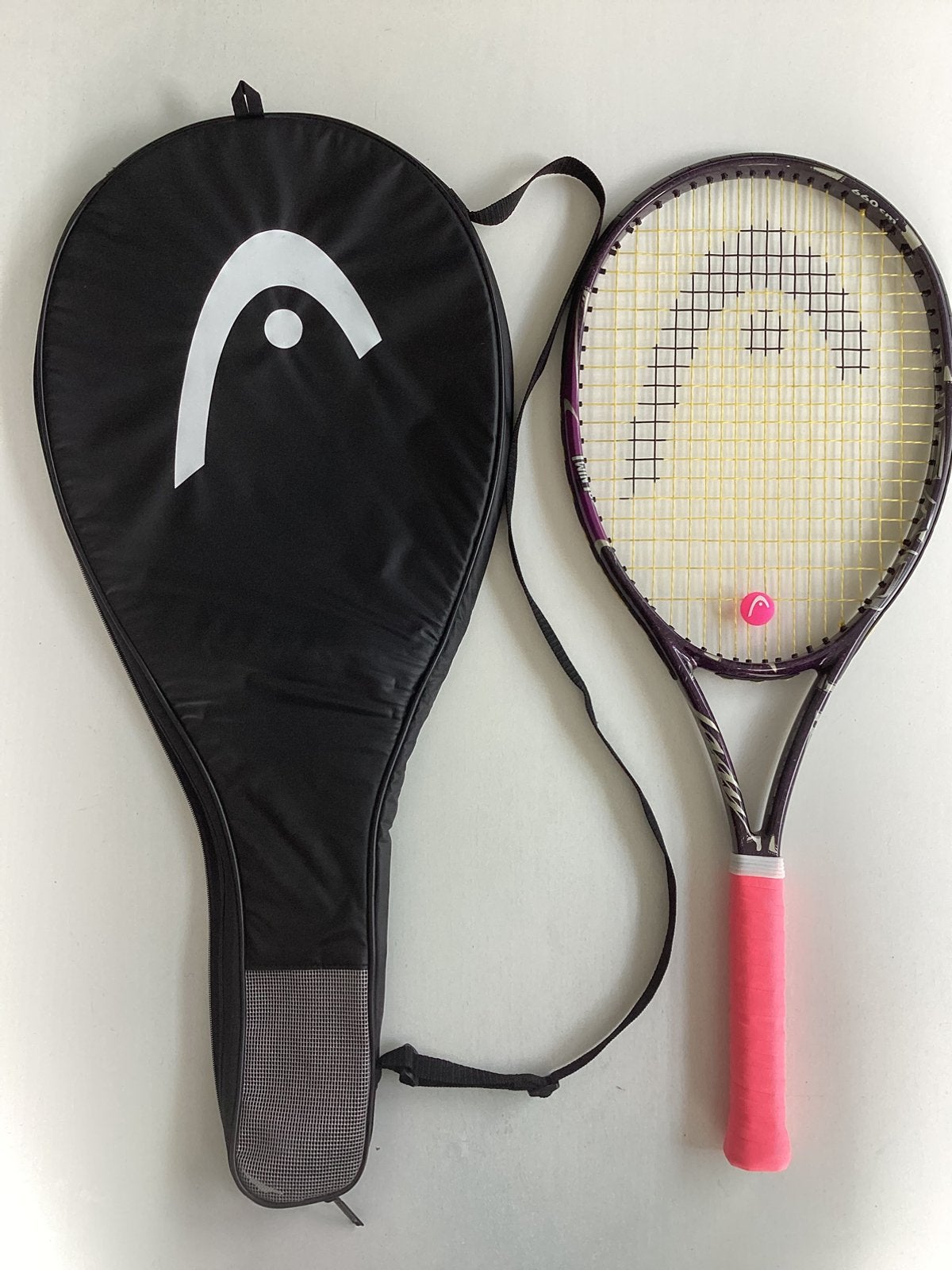 Prachtig HEAD Lady Competition tennisracket + beschermhoes., Sport en Fitness, Tennis, Ophalen, L1, Zo goed als nieuw, Head