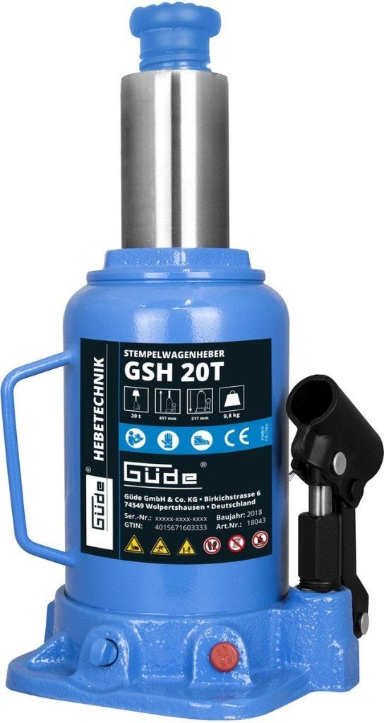 Gude GSH 20T 20 Tons potkrik max. hoogte 40,7 cm!!