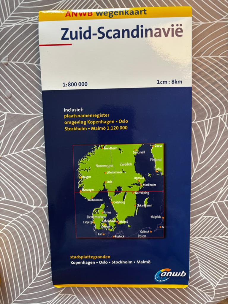 ANWB Wegenkaart Zuid-Scandinavië, 2000 tot heden, Europa Overig, Ophalen of Verzenden, Landkaart