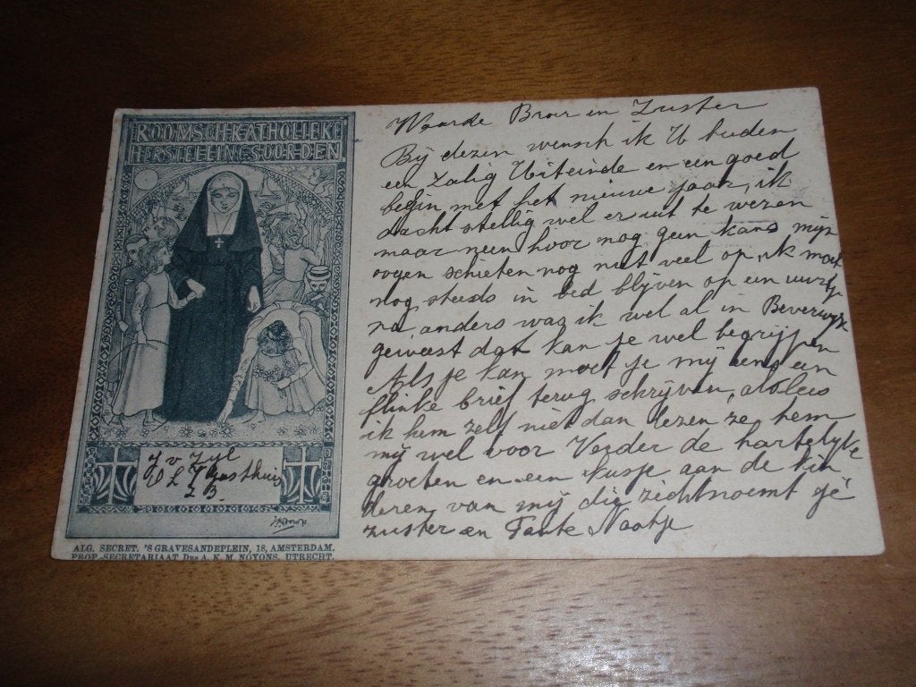 Herstellingsoord Roomsch Katholieke Herstellingsoorden, Verzamelen, Verzenden, Voor 1920, Gelopen, Politiek en Historie