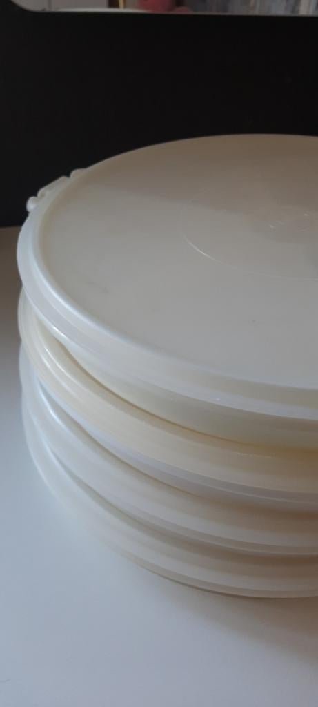 4 party serveer schalen van tupperware doorsnee 30 cm, Ophalen of Verzenden, Schaal