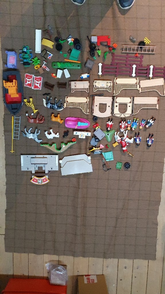 zak met 2 kilo playmobil in prima staat. Opsturen of opha-, Ophalen of Verzenden, Zo goed als nieuw, Los playmobil