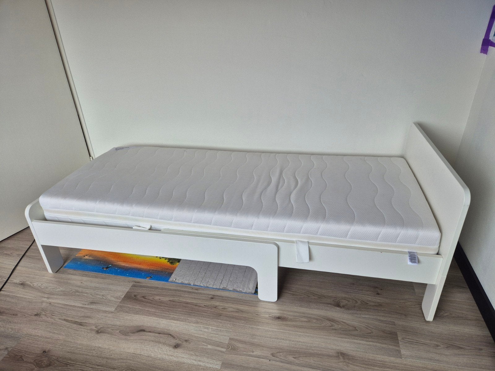IKEA SLÄKT meegroeibed met matras (80x200 cm), Ophalen, 70 tot 85 cm, Zo goed als nieuw, Matras