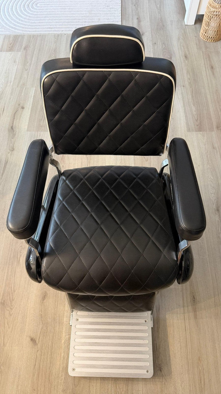 Luxe kappersstoel / barbershop stoel - Zwart, Ophalen of Verzenden