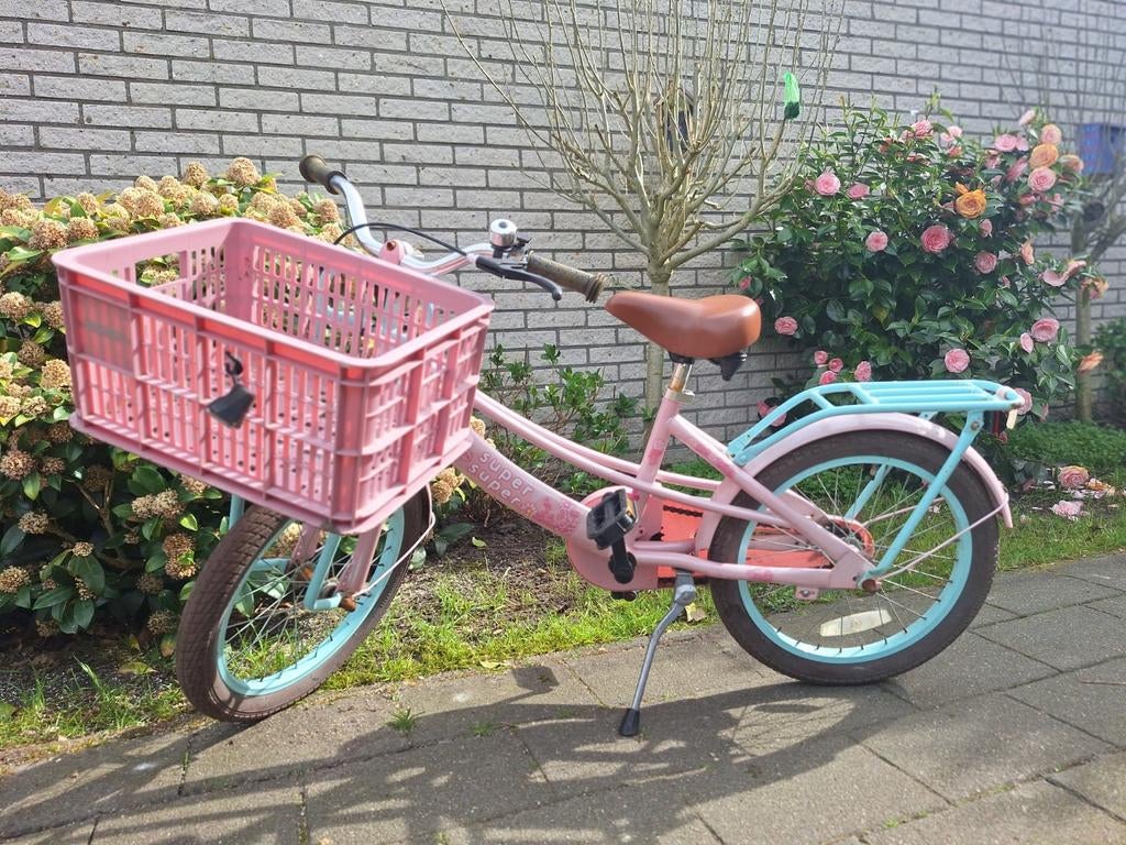 18 inch Supersuper meisjesfiets, Ophalen, Terugtraprem, 18 inch, Supersuper