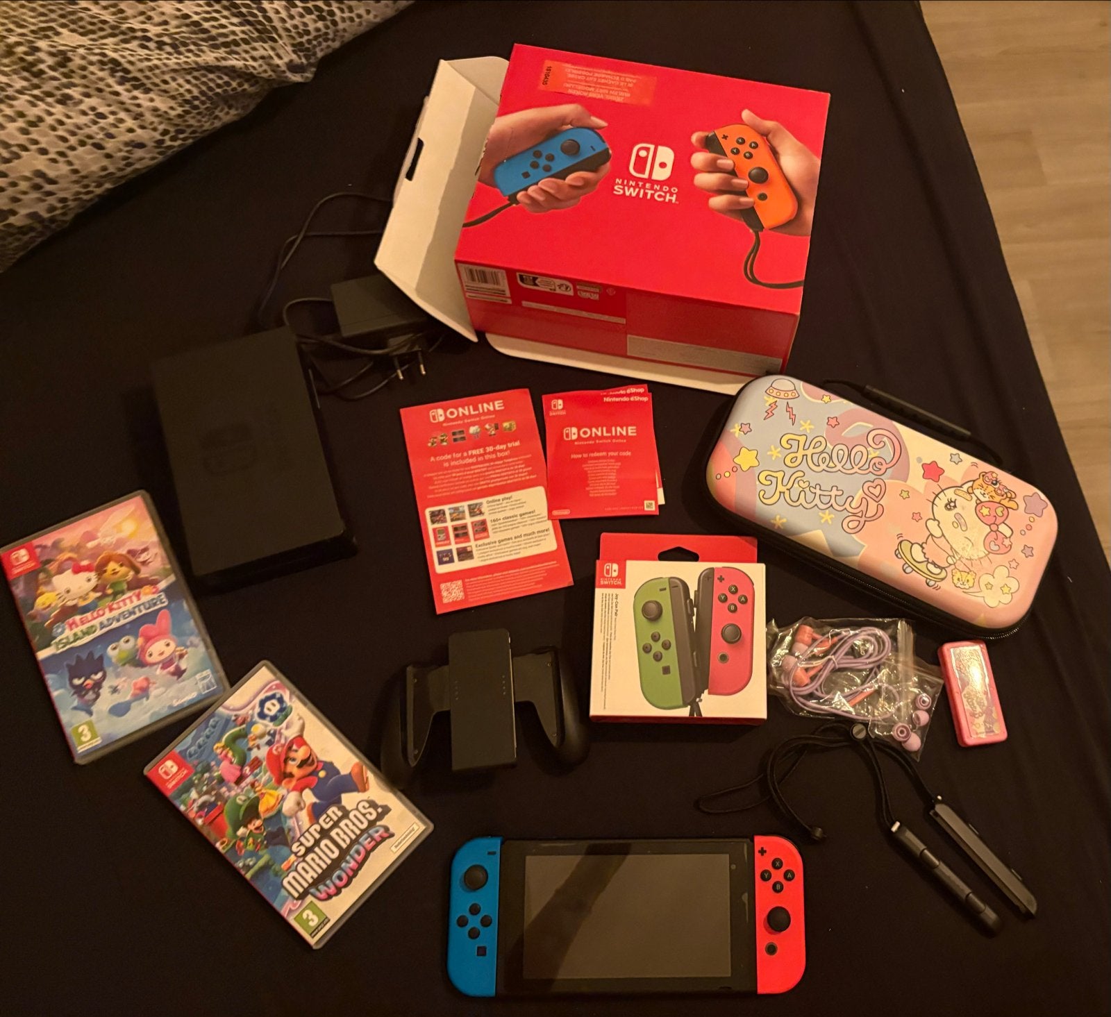 Nintendo Switch met games, extra controllers, SD (twv €506), Spelcomputers en Games, Ophalen, Met games, Zo goed als nieuw, Switch Original
