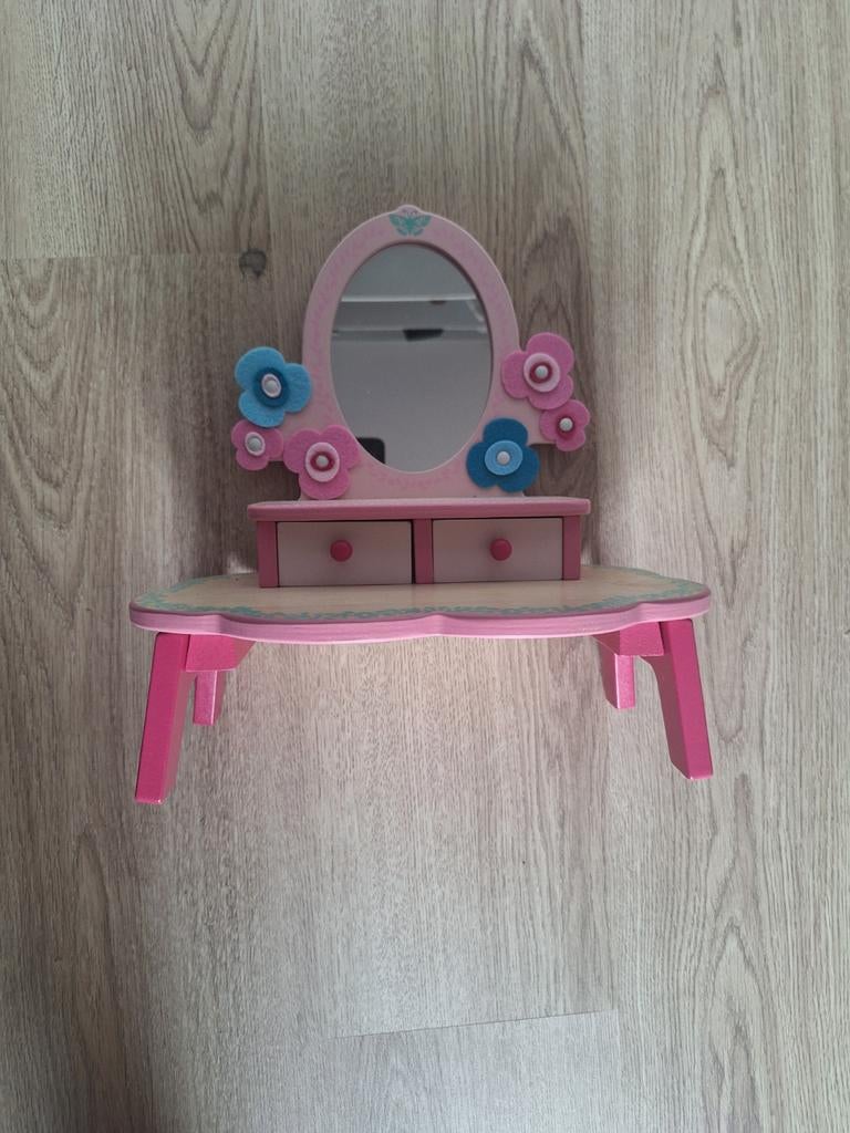 Houten kaptafel - Flora van Djeco, Ophalen of Verzenden, Gebruikt, Meisje