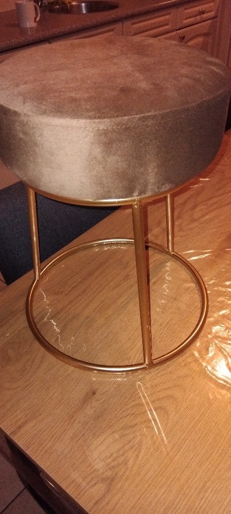 vidaXL ronde hocker /krukje, Minder dan 50 cm, Rond, Nieuw, Minder dan 50 cm