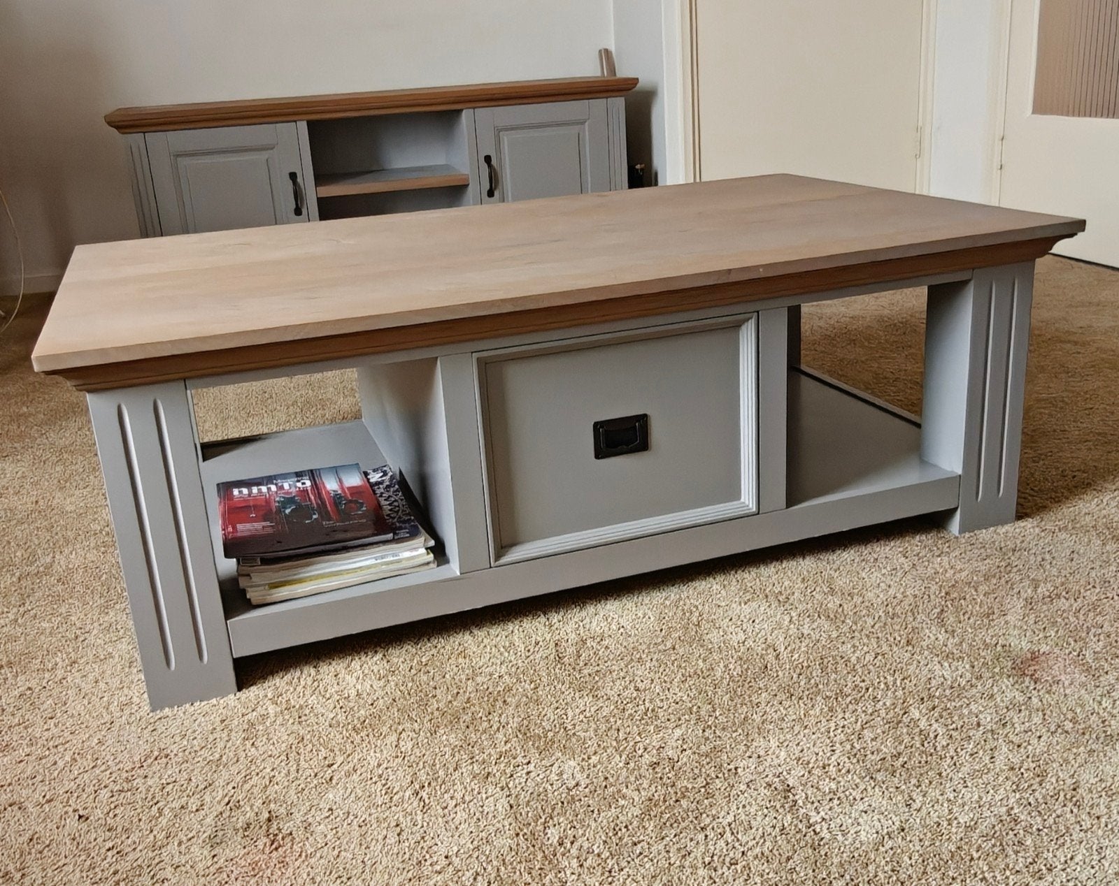 leuke set; tv meubel en salontafel!, Huis en Inrichting, Complete inboedels, Ophalen