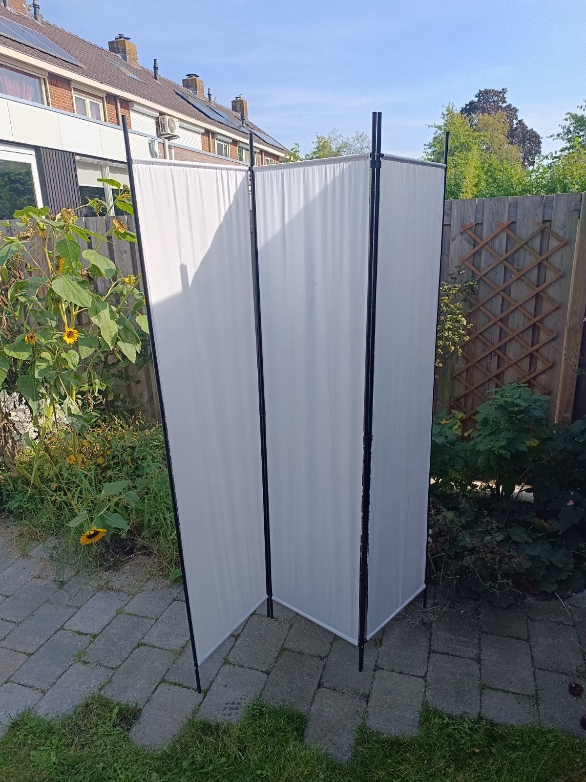 Wit kamerscherm/scheidingswand - 3 panelen, Ophalen, Gebruikt