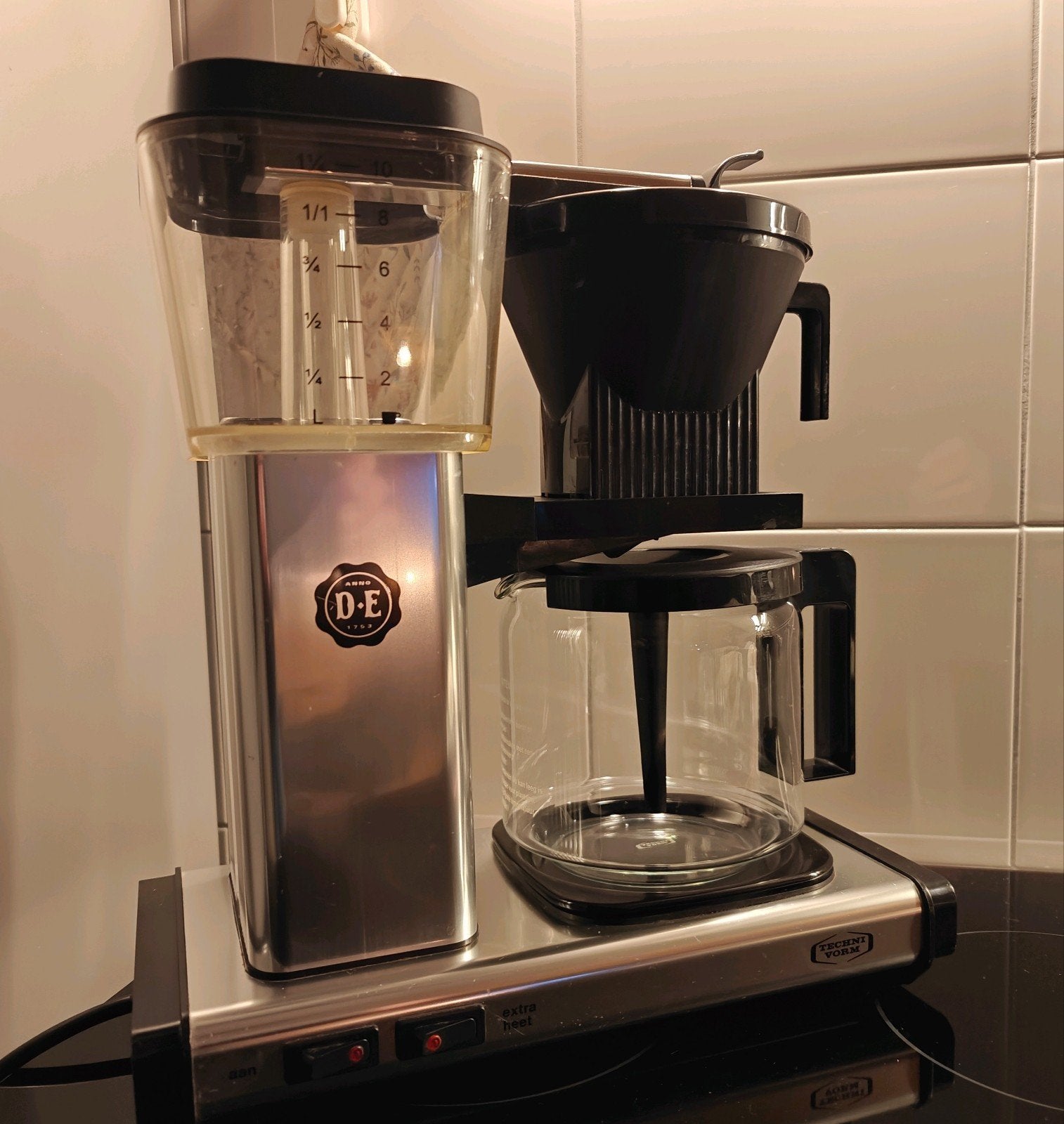DE Moccamaster van Technivorm, Witgoed en Apparatuur, Ophalen of Verzenden, Koffiemachine, Gemalen koffie