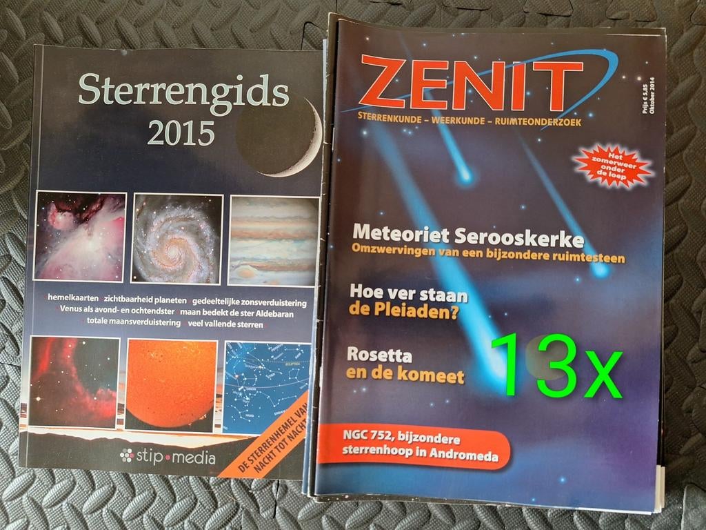 Zenit tijdschriften (13 stuks) en Sterrengids 2015, Boeken, Ophalen of Verzenden