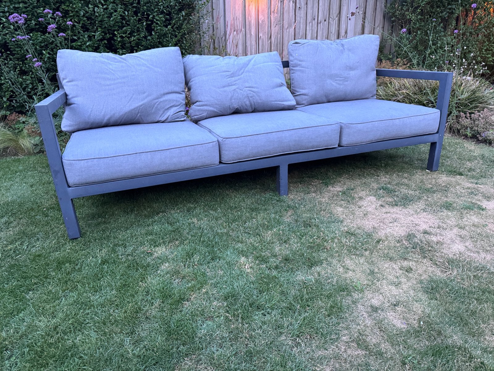 Lounge bank / Tuin bank, Ophalen, Gebruikt, Aluminium