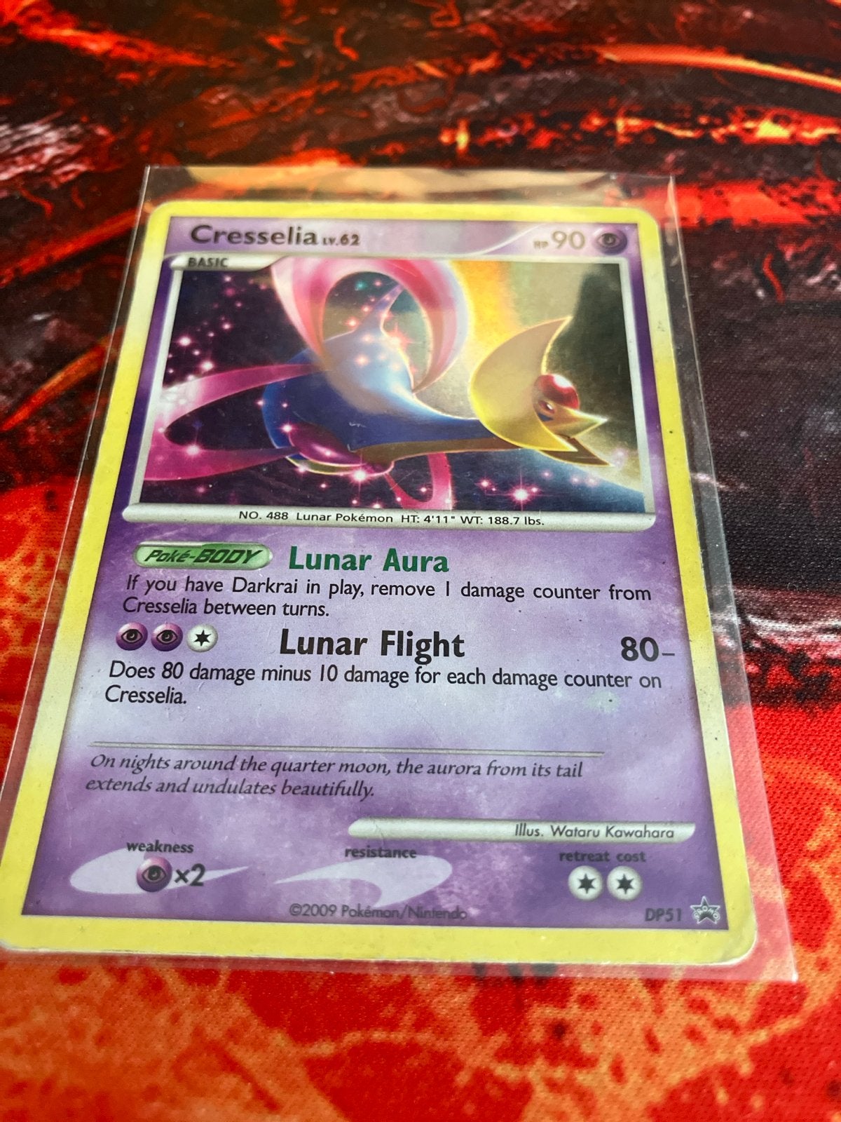 Cresselia Lv.62 Pokémon Kaart DP51 - Goede Staat, Ophalen of Verzenden, Gebruikt, Losse kaart