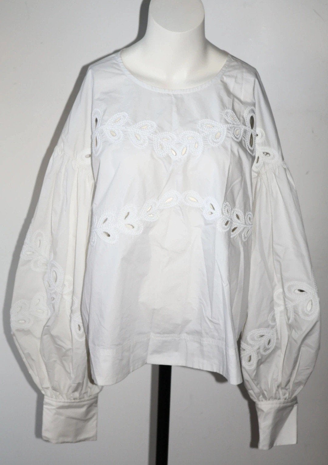Ibana Geweldige Witte Blouse Maat 44 / XXL - Katoen, Ibana, IBANA, Ophalen of Verzenden, Zo goed als nieuw