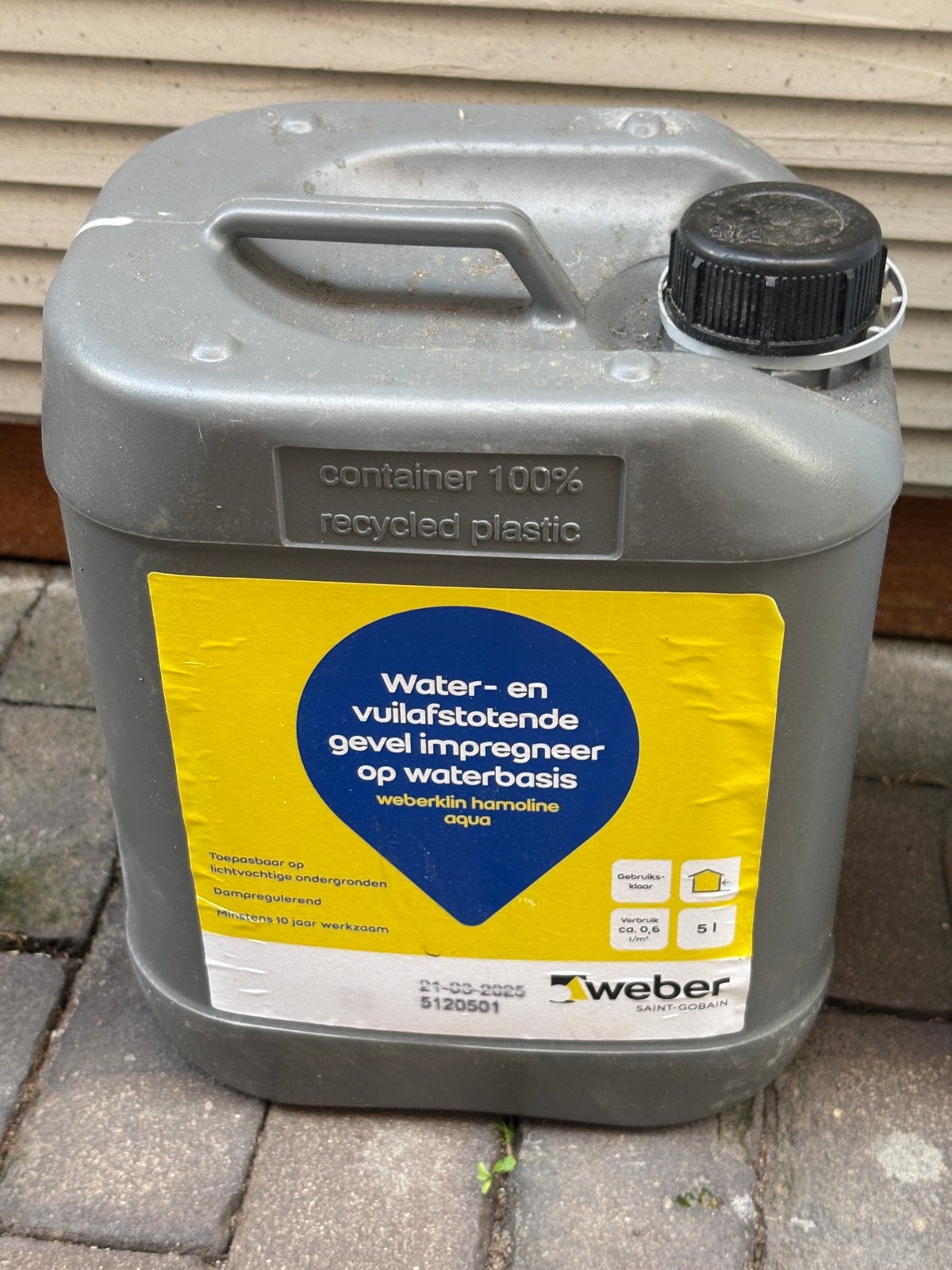 Weber gevelimpregneer water- en vuilafstotend, Ophalen, Overige kleuren, 5 tot 10 liter, Beits