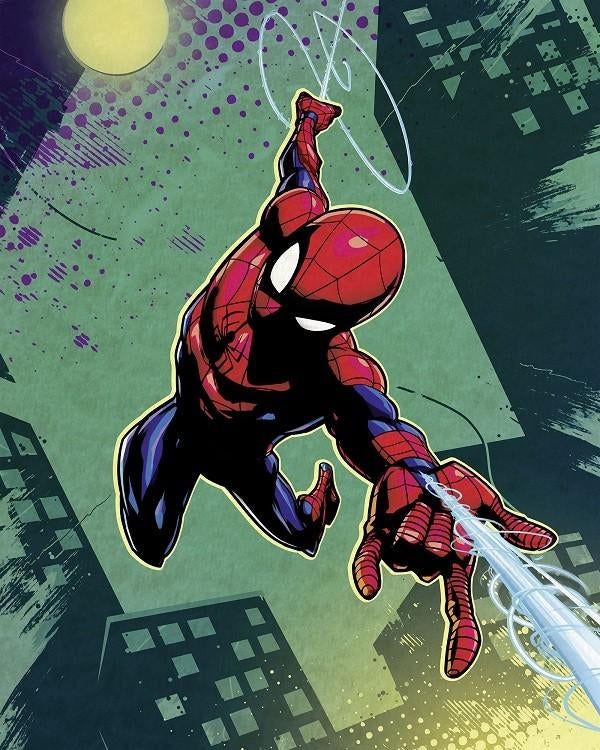 Spiderman behang Charge, 200x250 cm vlies, Muurdeco4kids, Kinderen en Baby's, Kinderkamer | Inrichting en Decoratie, Verzenden