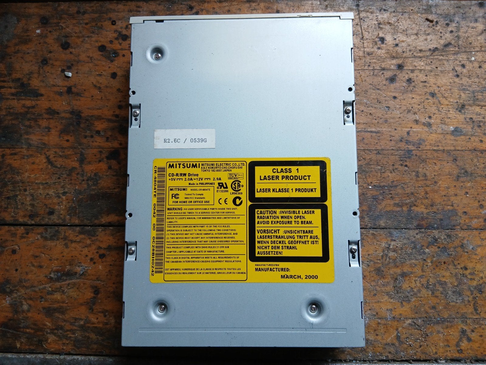 Mitsumi CR-4804TE CD-R/RW Drive - Intern, Computers en Software, Intern, Gebruikt, Mitsumi Electric Co., Ltd., Ophalen of Verzenden