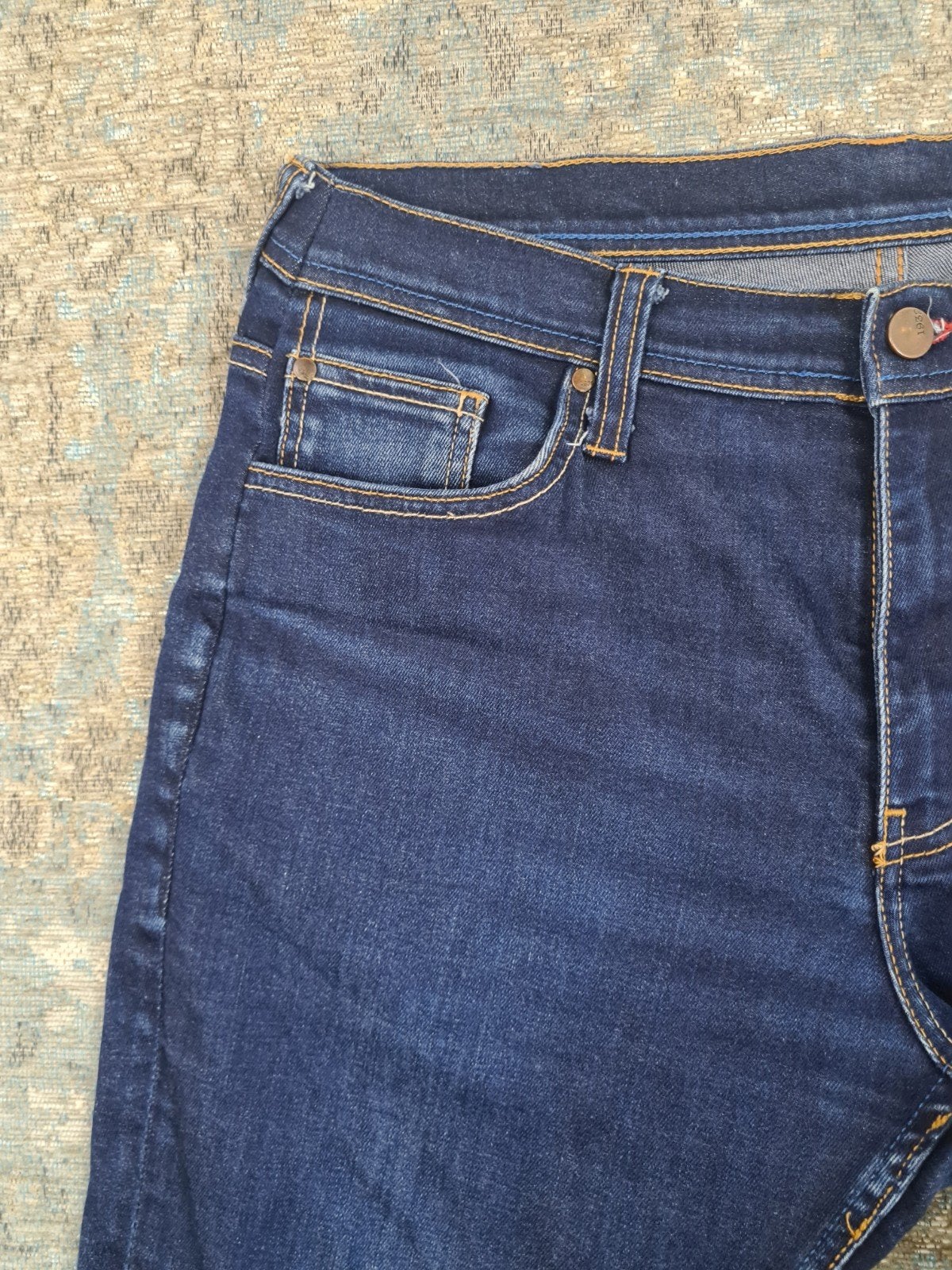MUSTANG Tapered fit W32 L30 Tapered STRETCH Bronno3230 Blauw, Blauw, W32 (confectie 46) of kleiner, Ophalen of Verzenden, Veluwezoom 5 ,1327 AA, Almere