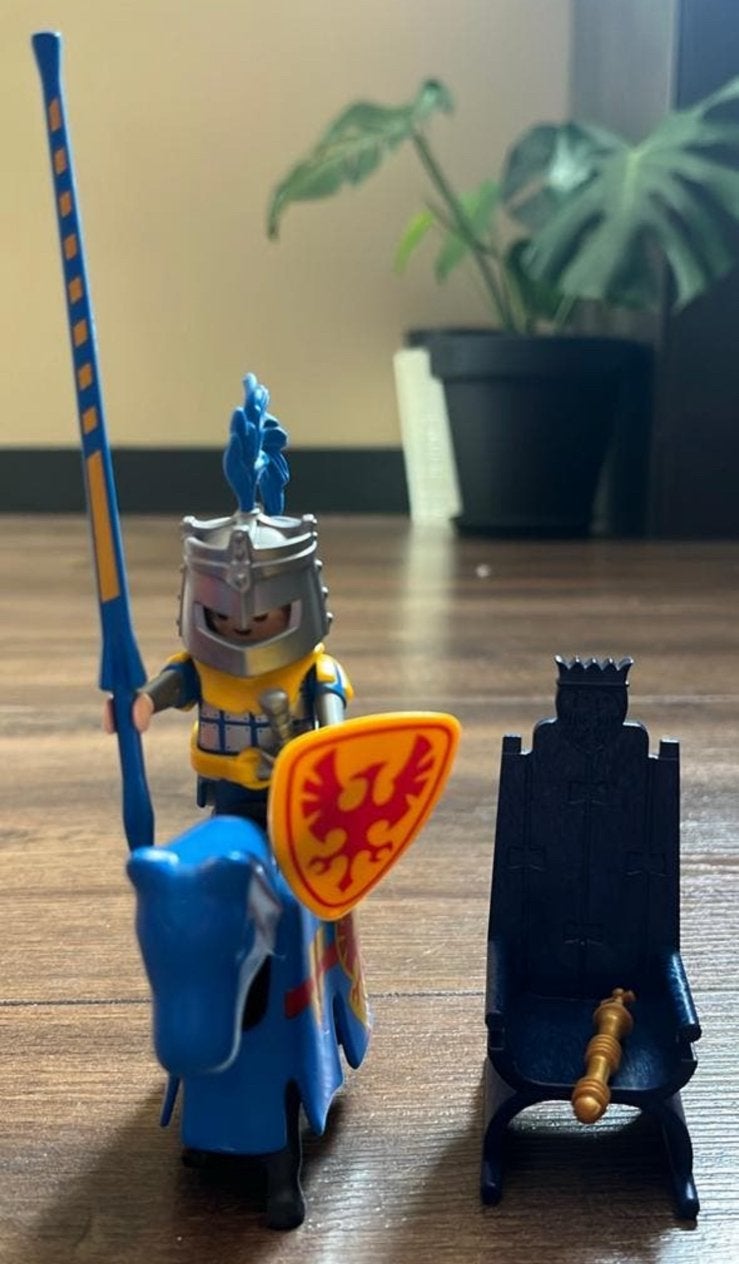 Playmobil ridderfiguur uit de set 4339 Multi set ridder, Gebruikt, Losse onderdelen, Ophalen of Verzenden, Figuren