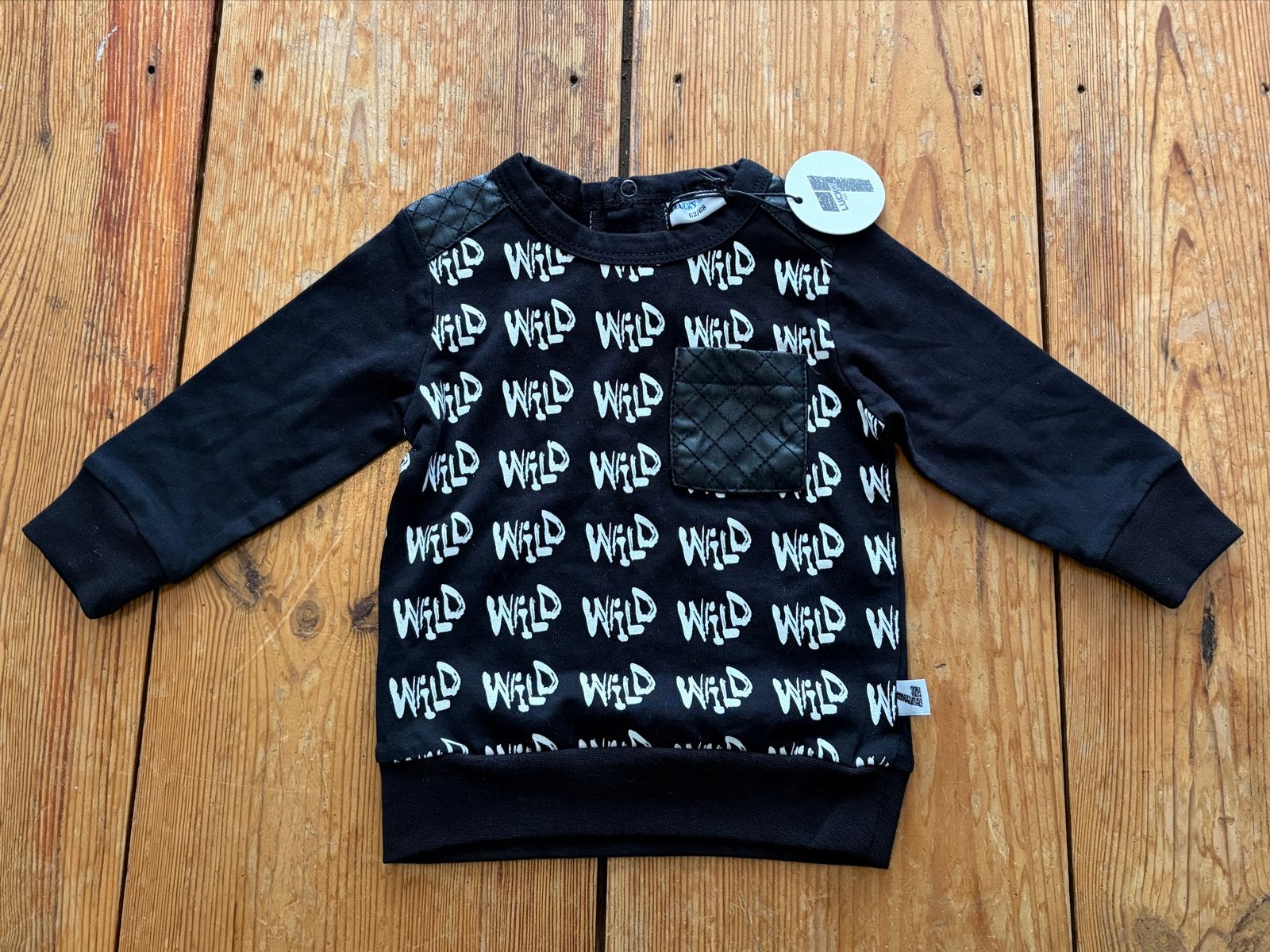 Lucky No 7 Wild Sweater 62/68 Nieuw Met Kaartje zwart wit, Ophalen of Verzenden, Nieuw, Jongetje, Truitje of Vestje