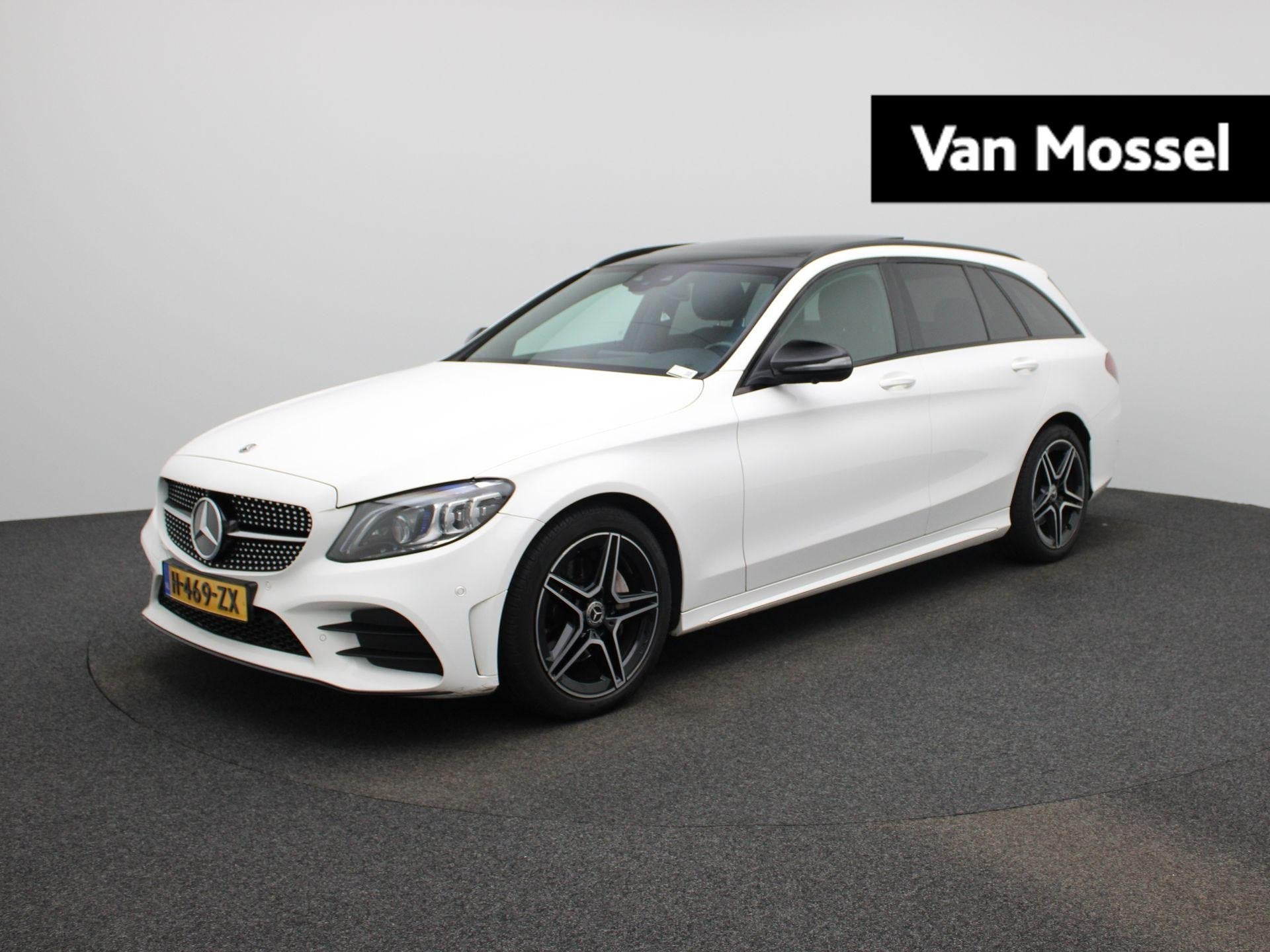 Mercedes-Benz C-klasse Estate 200 Business Solution AMG | Au, Auto's, Automaat, 12 maanden, 4 cilinders, Wit