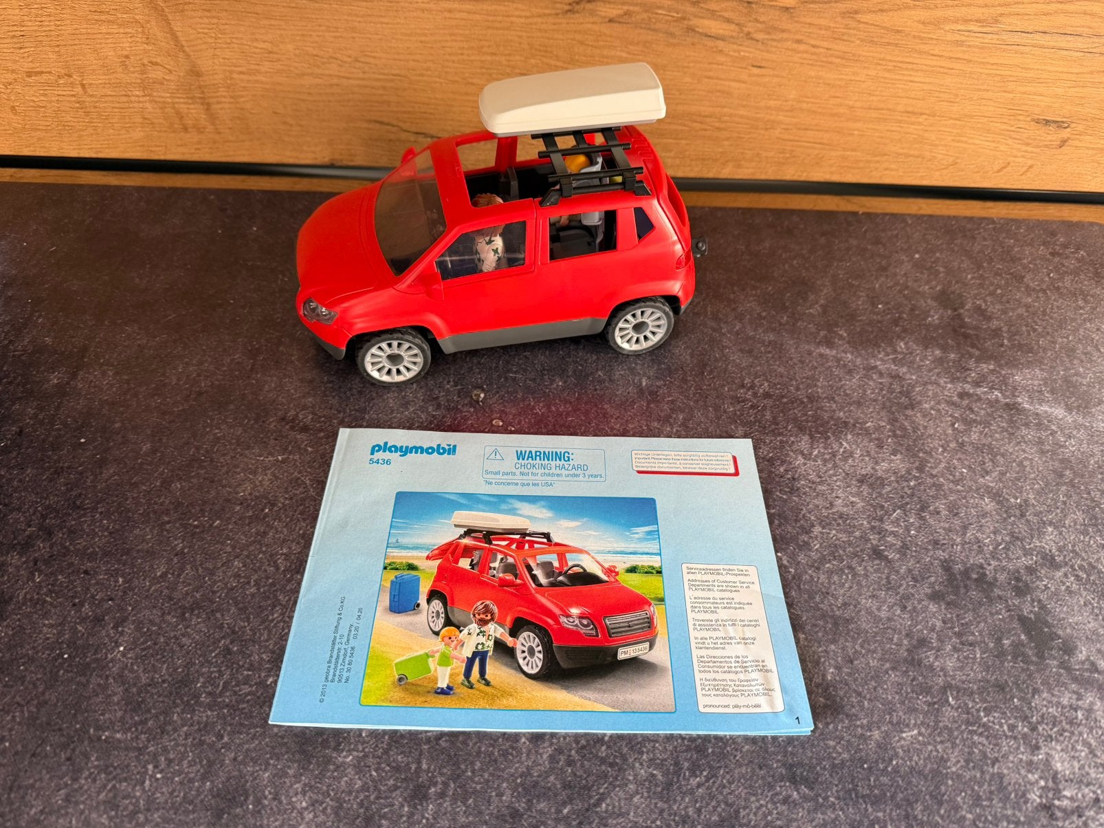 Playmobil gezinswagen met dakkoffer (set 5436), Ophalen of Verzenden, Zo goed als nieuw, Voertuig