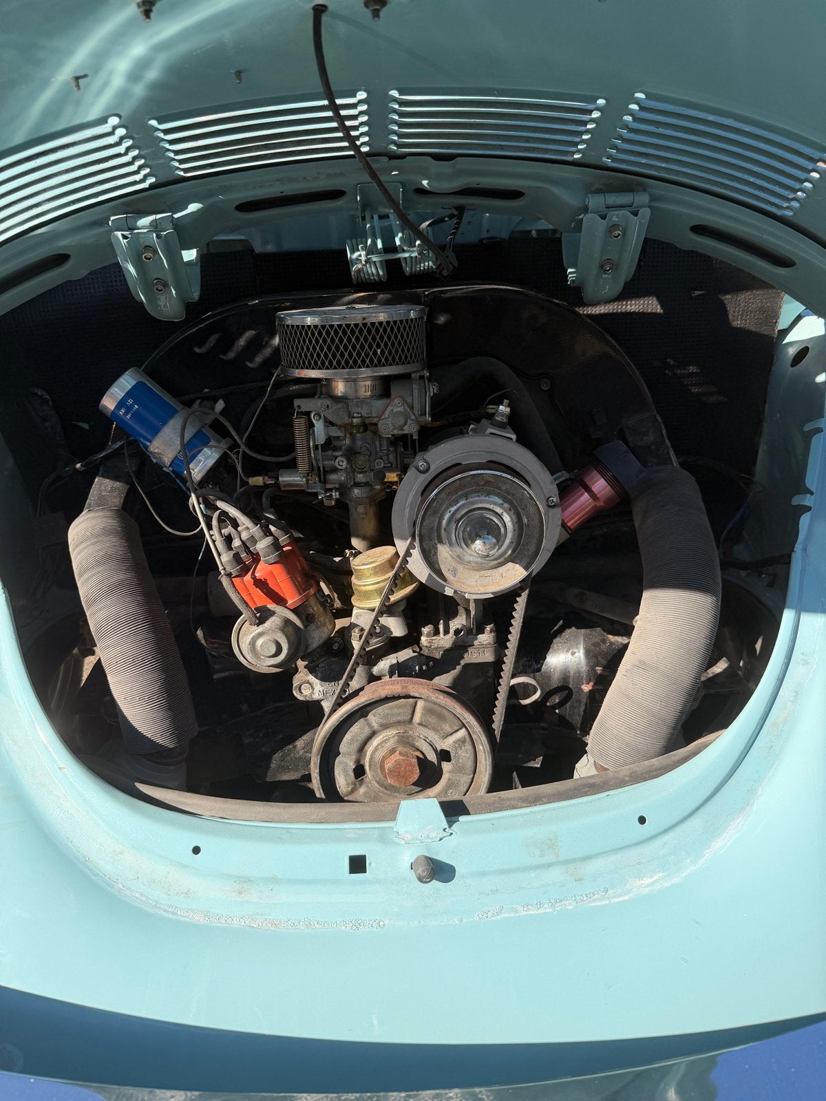 Volkswagen kever karmann cabriolet 1976 Blauw, foto 12