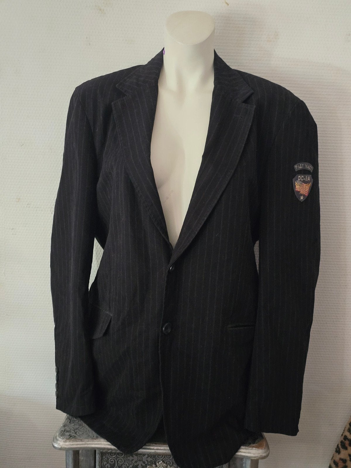 Pall Mall American Classic Gestreepte Blazer Maat XXL, Zwart, Ophalen of Verzenden, Gedragen, Pall Mall