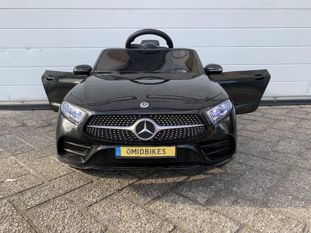 Kinder Auto Mercedes CLS350 12v RC Leder / Rubberbanden, Ophalen of Verzenden, Nieuw