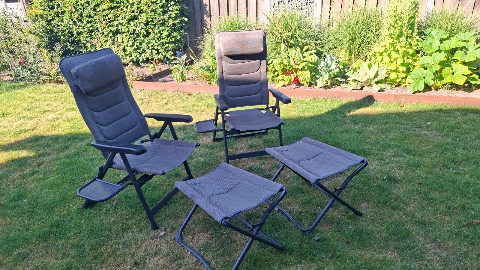 Bardani Comfortabele campingstoelen met voetenbankjes, Ophalen, Gebruikt, Campingstoel