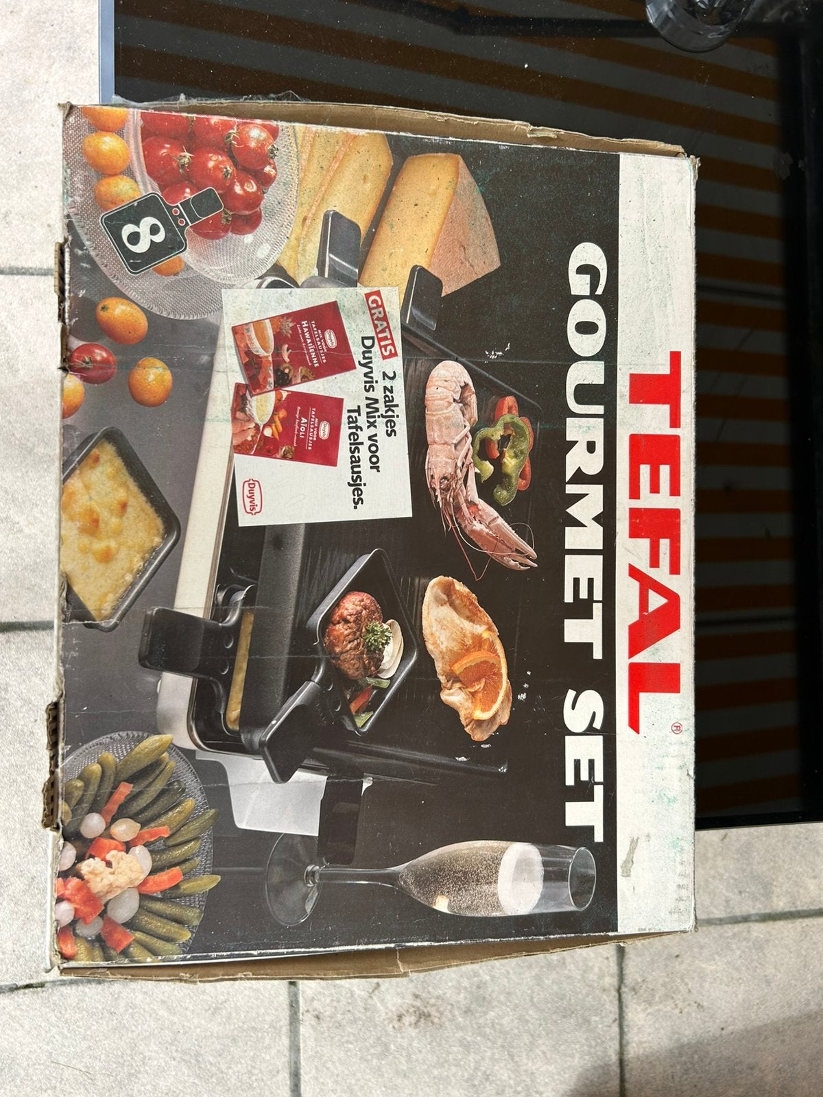 Gourmet set TEFAL, Witgoed en Apparatuur, Ophalen, Zo goed als nieuw, 4 t/m 7 personen