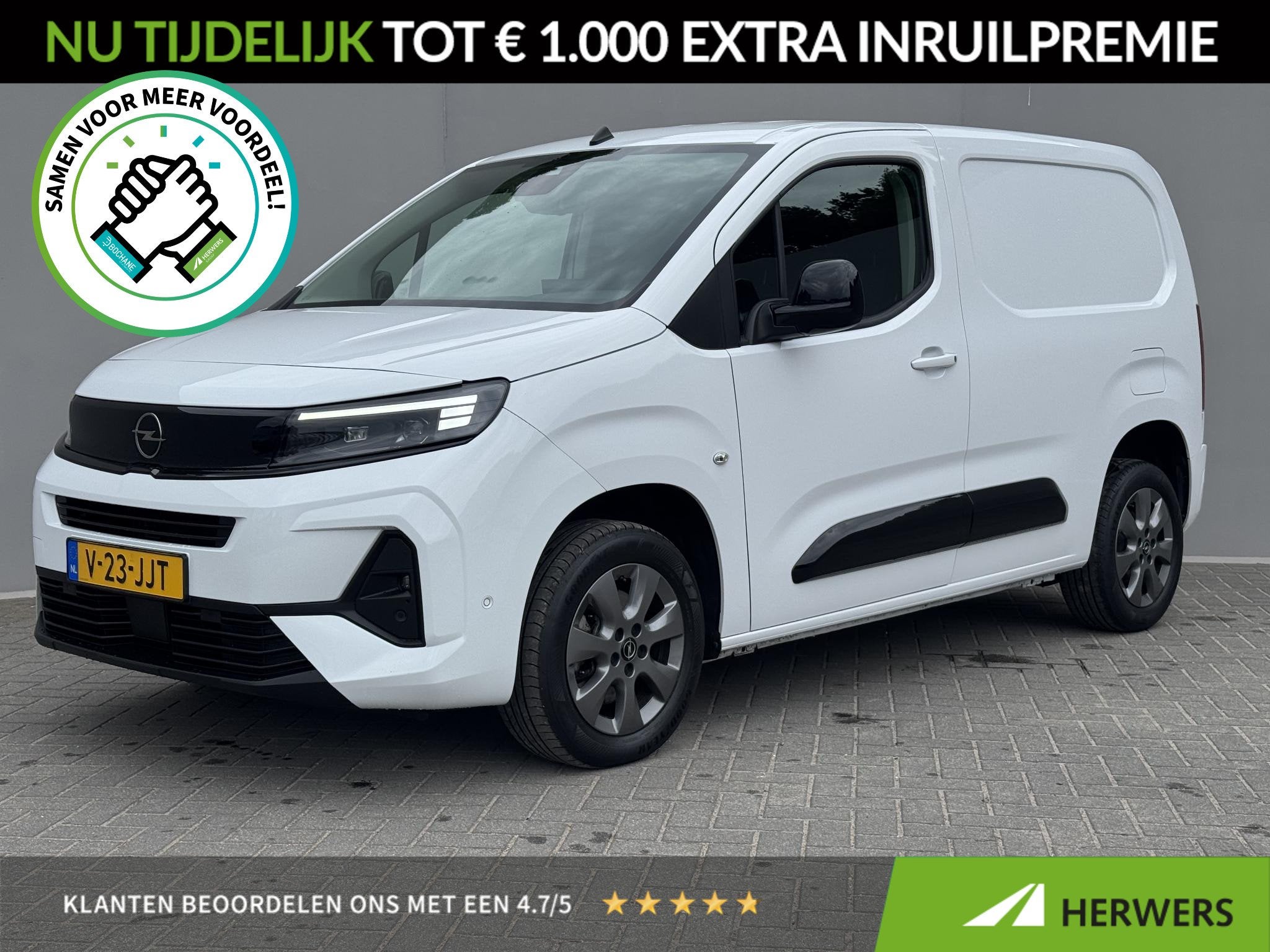 Opel Combo 1.5 BlueHDi 130 S&S L1 / Trekhaak (1.350KG) / Cru, Auto's, 1350 kg, Gebruikt, Euro 6, Startonderbreker