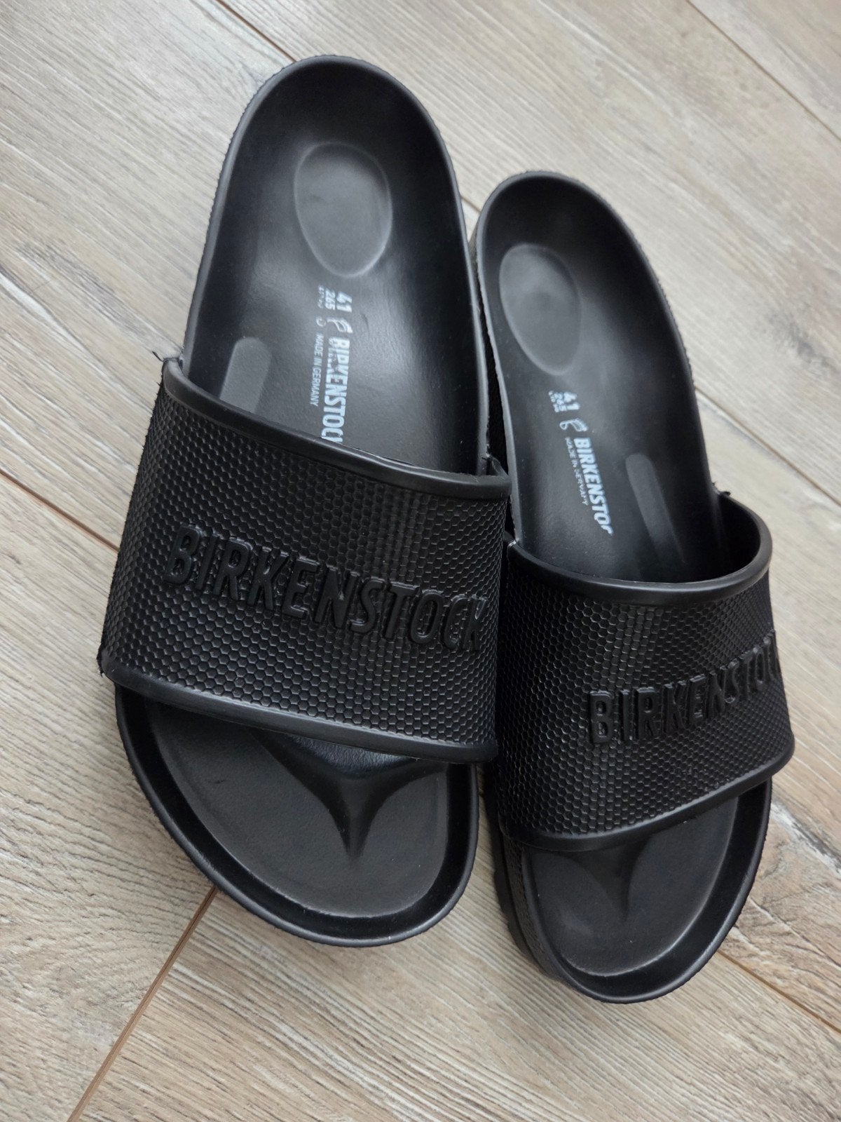 Birkenstock Barbados Slippers Maat 41 Regular Zwart, Slippers, Zwart, Ophalen of Verzenden, Zo goed als nieuw