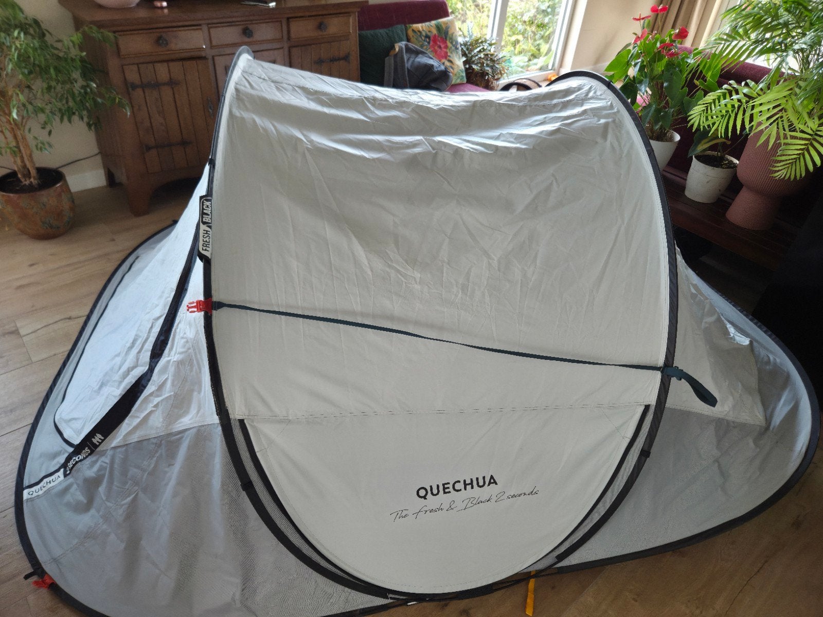 Quechua 2 Seconds 3 F&B tent (zak 2 XL), Ophalen of Verzenden, Gebruikt