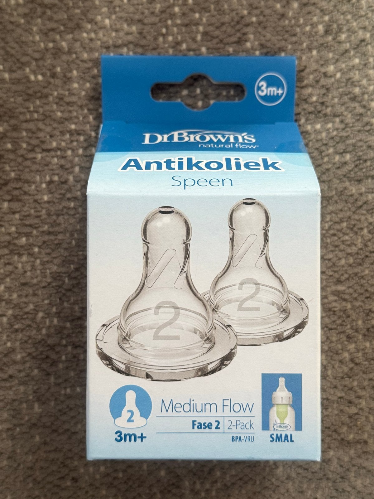 Dr. Brown's Speen Fase 2 (3m+), Ophalen, Speen, BPA-vrij, Nieuw