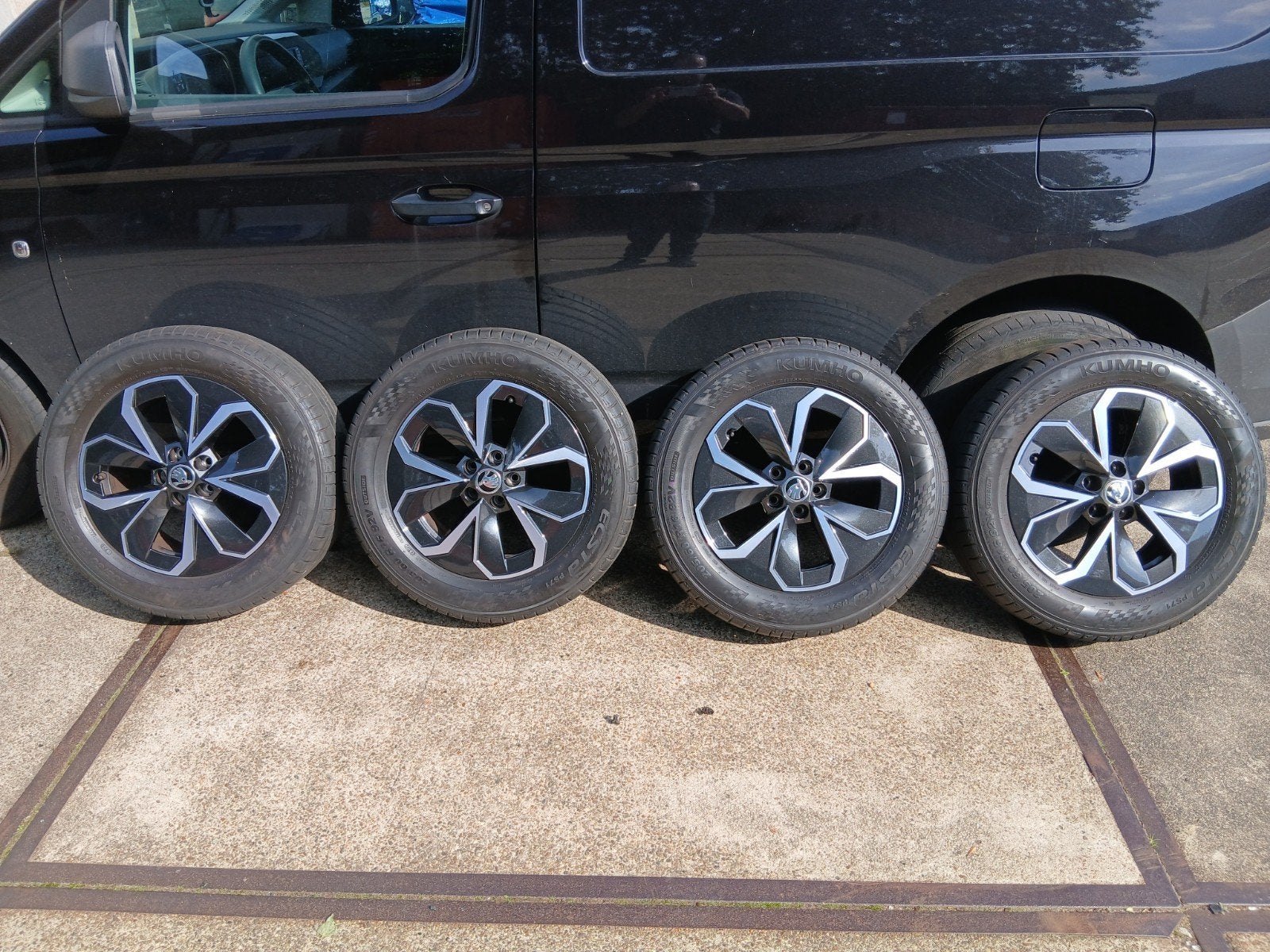 5x100  originele Skoda Kamiq velgen 205/ 60 /16 steek 5x100, Ophalen, Gebruikt, 16 inch, Banden en Velgen