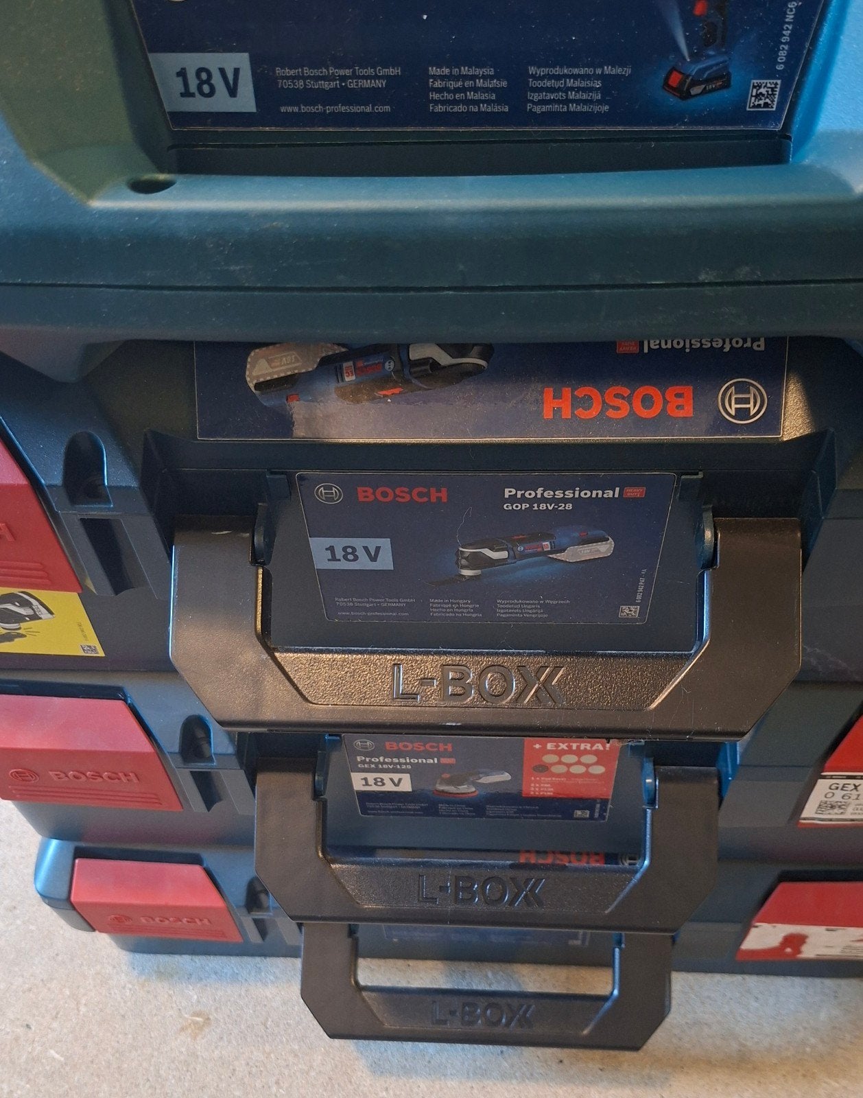 Bosch L-Boxx (3) met inlays - Zo goed als nieuw, Ophalen, Zo goed als nieuw